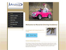Tablet Screenshot of maverickdrivingacademy.com